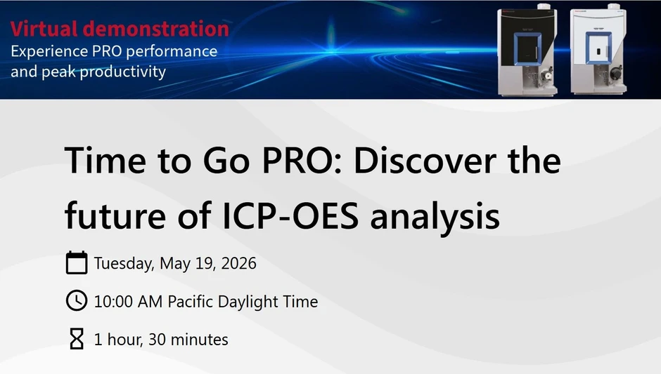 Thermo Fisher Scientific: Time to Go PRO: Discover the future of ICP-OES analysis
