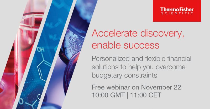 Thermo Fisher Scientific: Accelerate discovery, enable success with personalized and flexible financial solutions and market competitive rates