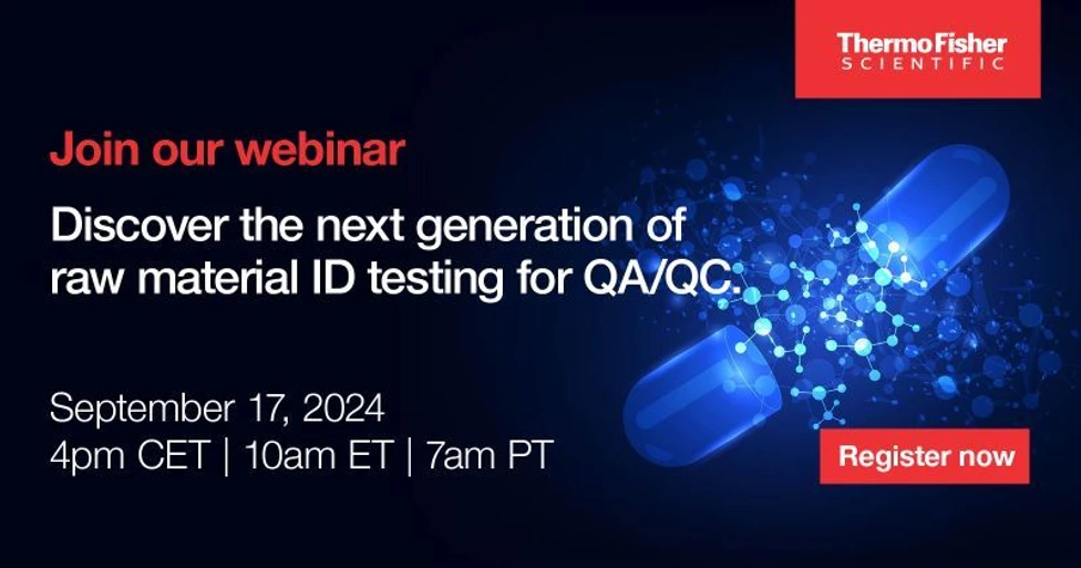 Thermo Scientific: Discover the next generation of raw material ID testing for QA/QC
