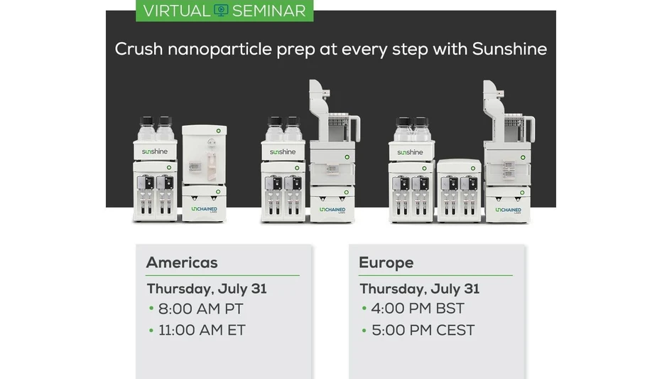 Unchained Labs: Crush nanoparticle prep at every step with Sunshine