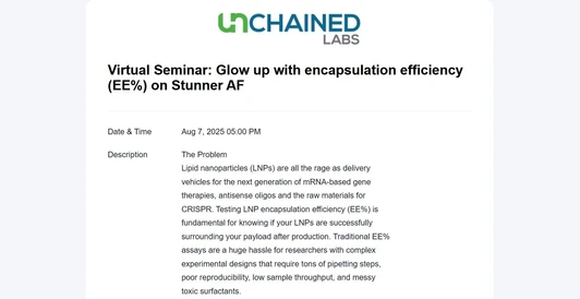 Glow up with encapsulation efficiency (EE%) on Stunner AF