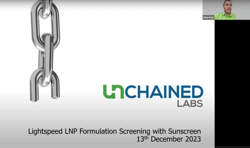 Lightspeed LNP Formulation Screening with Sunscreen