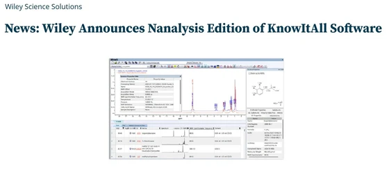 Wiley oznamuje vydání KnowItAll – edice Nanalysis