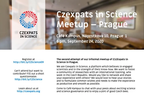 Pozvánka: (Cz)Expats in Science Meetup - Prague